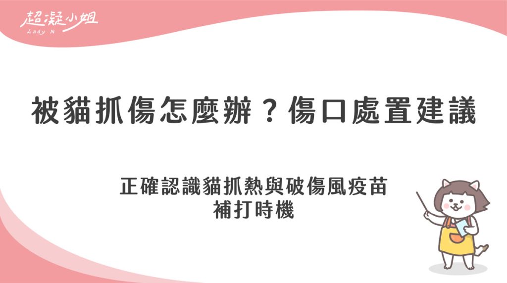 被貓抓傷怎麼辦?認識貓抓熱徵兆與破傷風疫苗補打時機