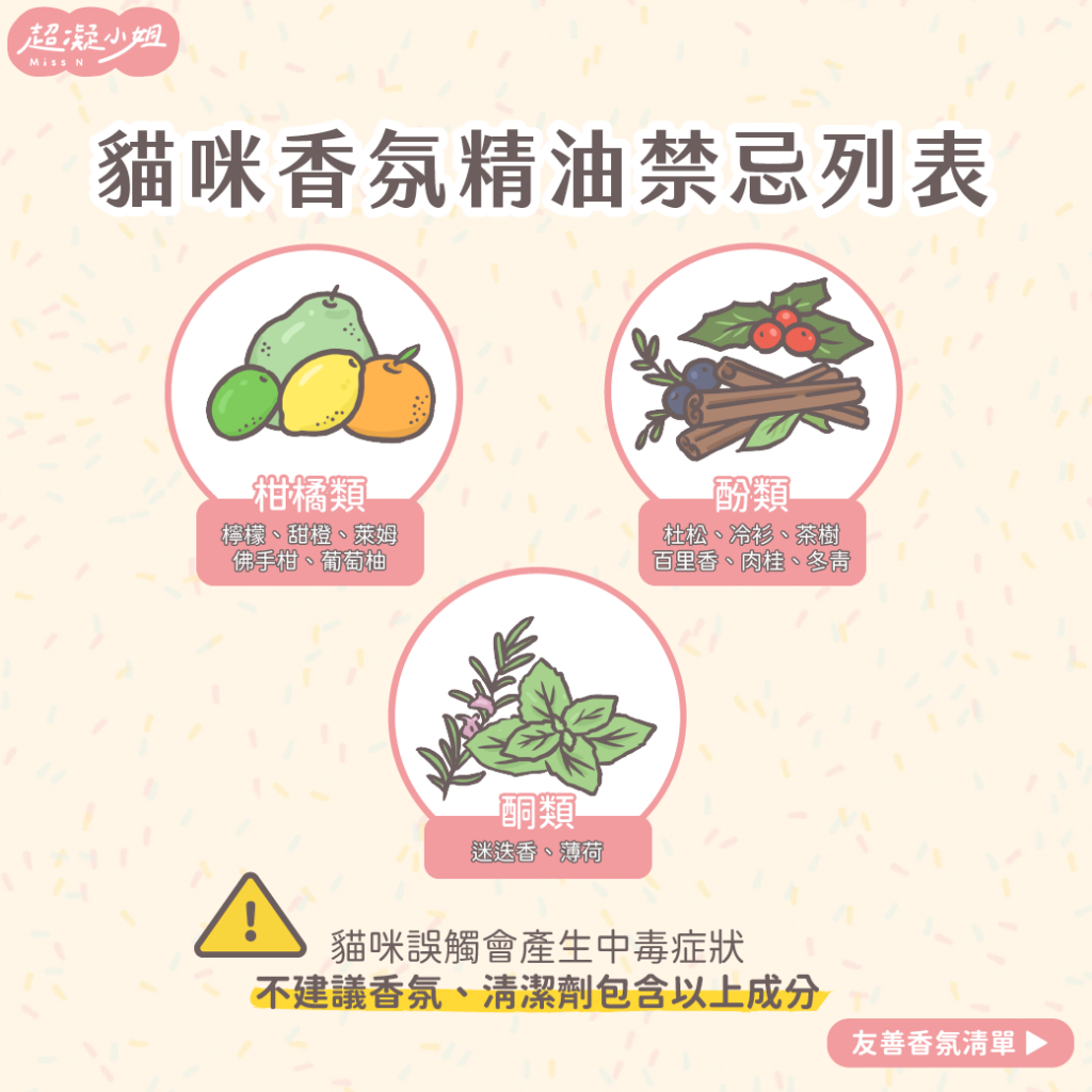 貓咪有毒精油成分清單