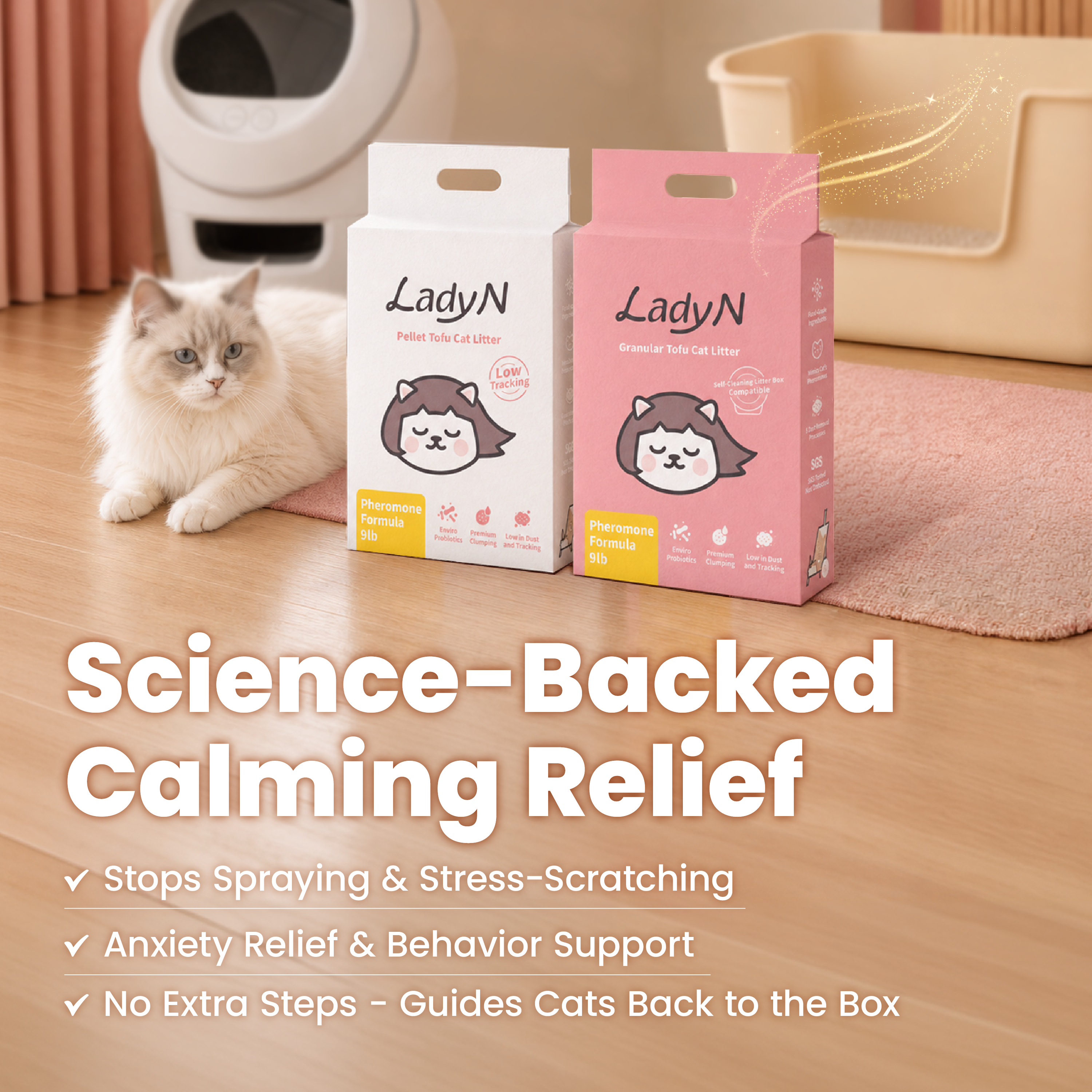 Cat Attract Series Science-Backed Calming Relief