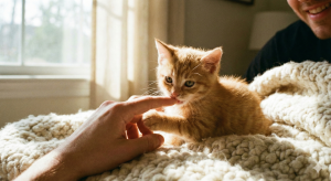 why does my cat lick me then bite me