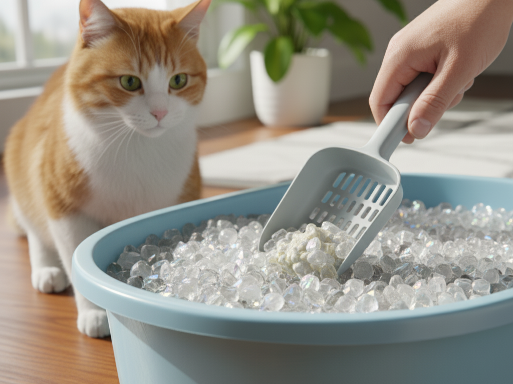crystal cat litter
